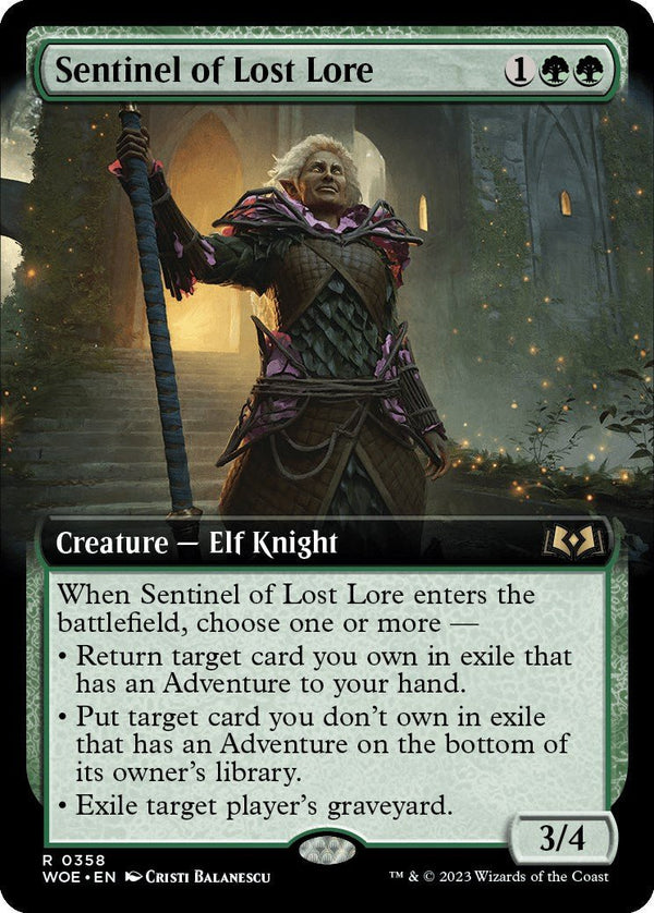 Sentinel of Lost Lore (Extended Art) [WOE - 358] - Cartes Sportives Rive Sud