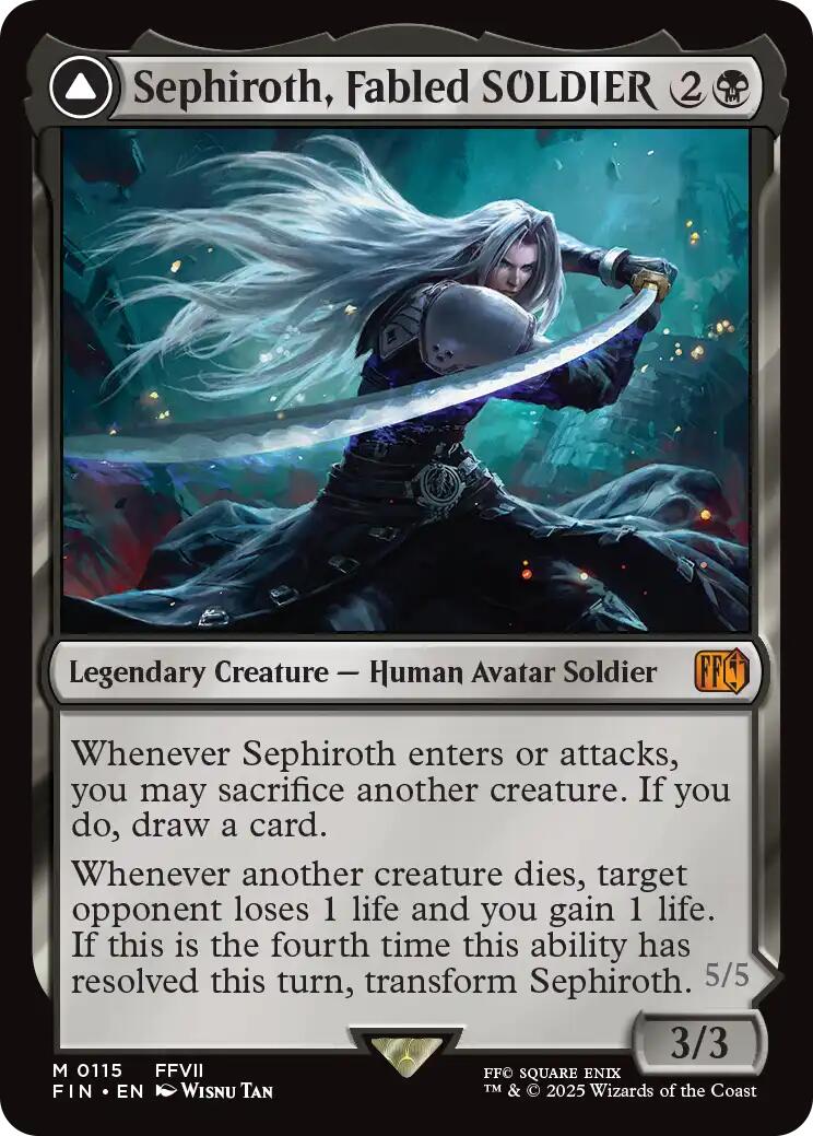 Sephiroth, Fabled SOLDIER [FIN - 115] - Cartes Sportives Rive Sud