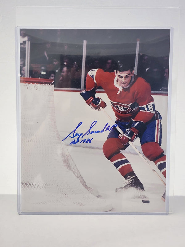 Serge Savard Picture Autographed Authenticated 8X10 - Cartes Sportives Rive Sud