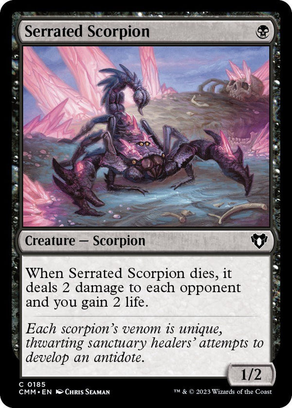 Serrated Scorpion [CMM - 185] - Cartes Sportives Rive Sud
