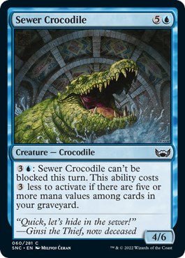 Sewer Crocodile [SNC - 60] - Cartes Sportives Rive Sud