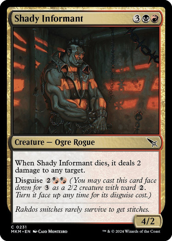 Shady Informant [MKM - 231] - Cartes Sportives Rive Sud