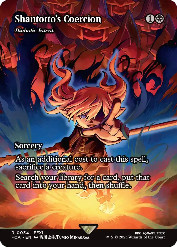 Shantotto's Coercion - Diabolic Intent (Showcase) [FCA - 34] - Cartes Sportives Rive Sud