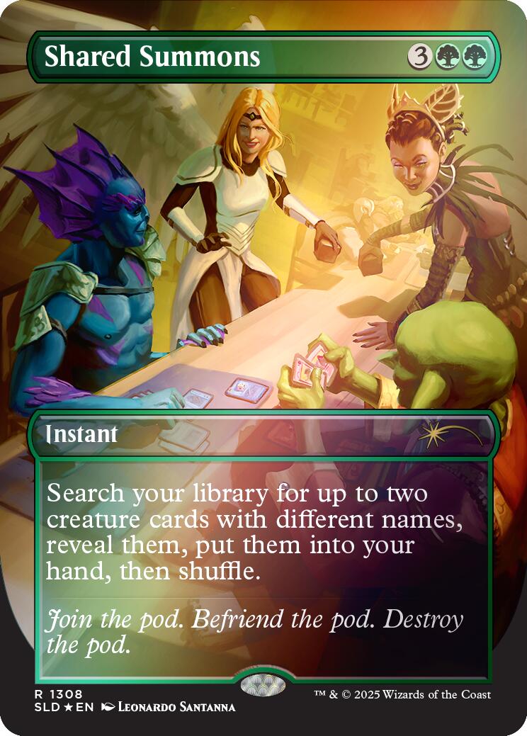 Shared Summons (Rainbow Foil) [SLD - 1308] - Cartes Sportives Rive Sud