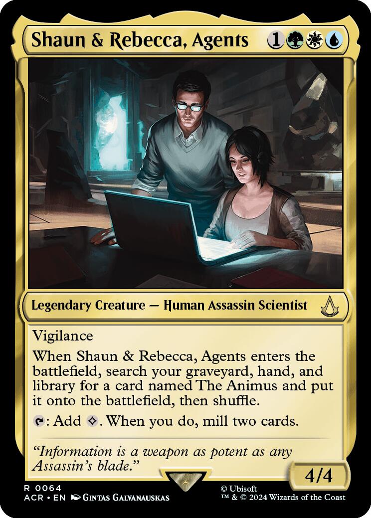 Shaun & Rebecca, Agents [ACR - 64] - Cartes Sportives Rive Sud