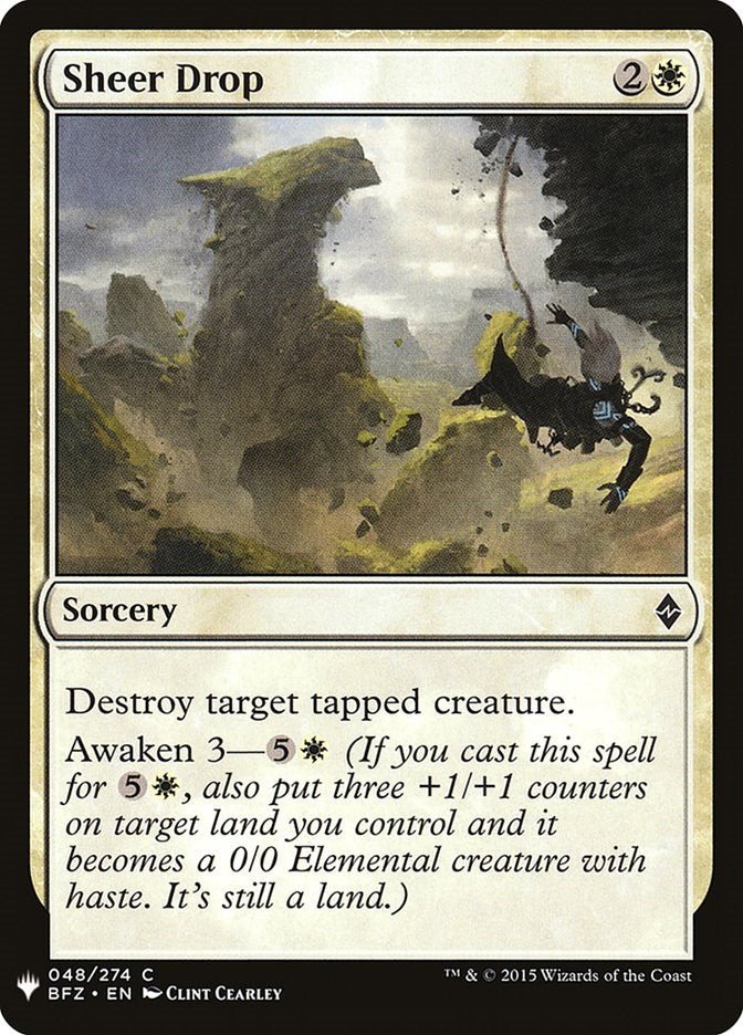 Sheer Drop [LIST - 48] - Cartes Sportives Rive Sud