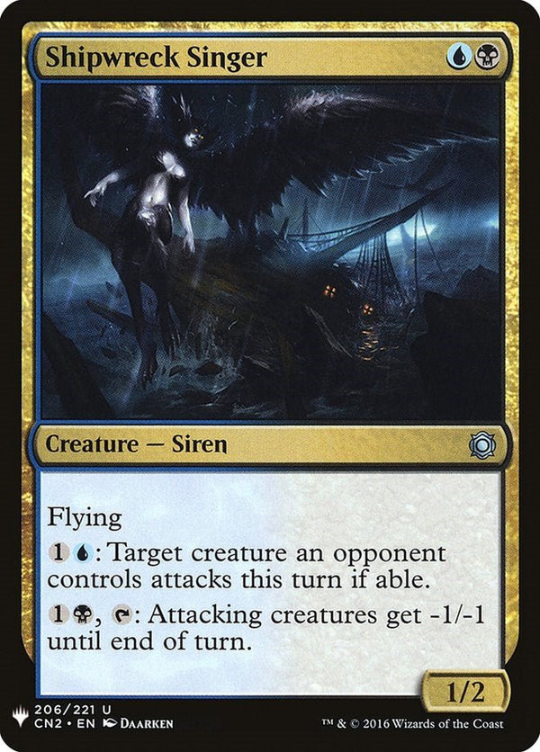 Shipwreck Singer [LIST - 206] - Cartes Sportives Rive Sud