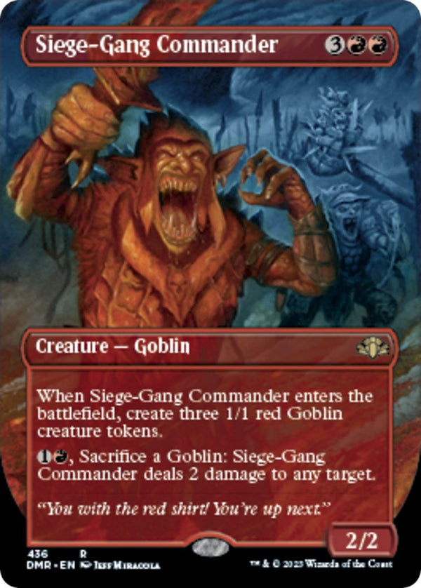 Siege - Gang Commander (Borderless) [DMR - 436] - Cartes Sportives Rive Sud