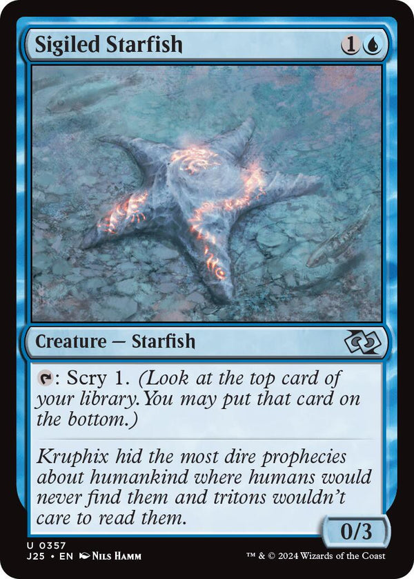 Sigiled Starfish [J25 - 357] - Cartes Sportives Rive Sud