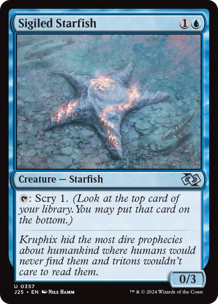 Sigiled Starfish [J25 - 357] - Cartes Sportives Rive Sud
