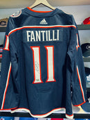 Signed Adam Fantilli Blue Jackets Colombus Jersey Fanatics Authentic - Cartes Sportives Rive Sud