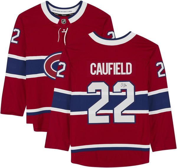 Signed Cole Caufield Montreal Canadiens Jersey Fanatics Authentic - Cartes Sportives Rive Sud