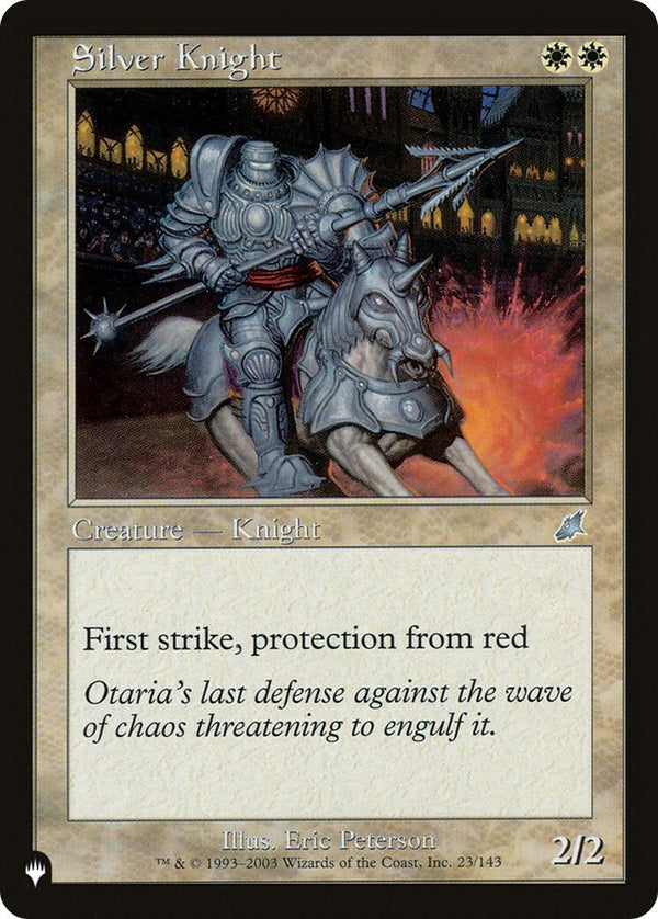 Silver Knight [LIST - 23/143] - Cartes Sportives Rive Sud