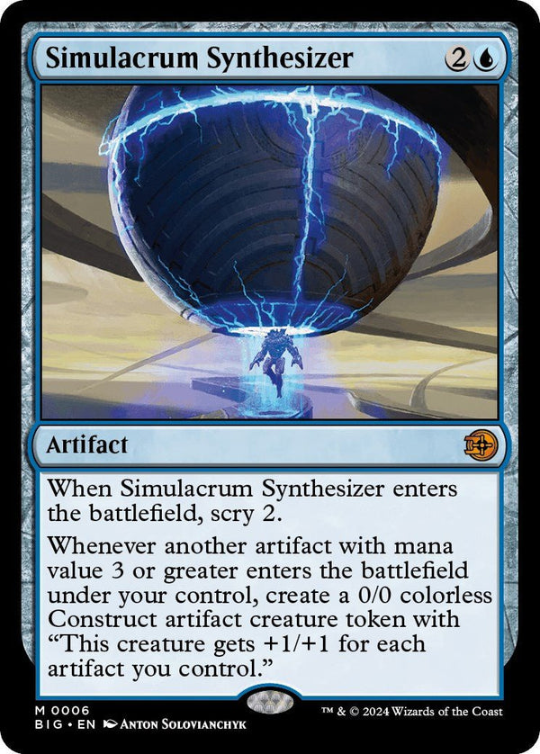 Simulacrum Synthesizer [BIG - 6] - Cartes Sportives Rive Sud