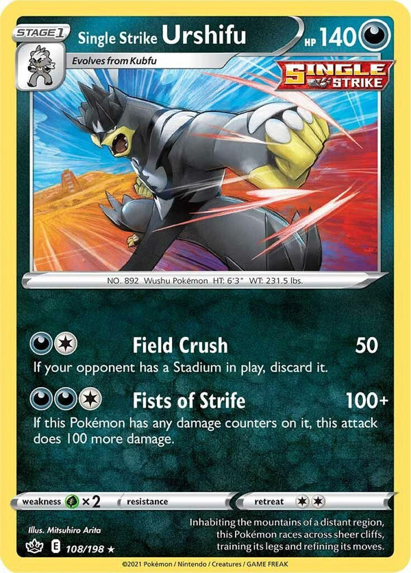 Single Strike Urshifu [SWSH06 - 108/198] - Cartes Sportives Rive Sud
