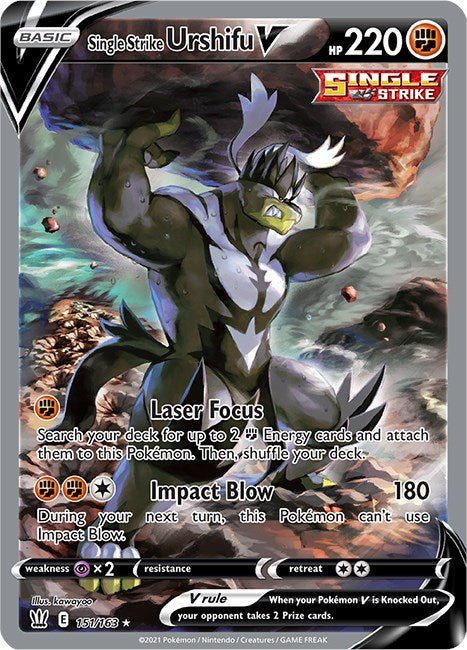 Single Strike Urshifu V (Alternate Full Art) [SWSH05 - 151/163] - Cartes Sportives Rive Sud
