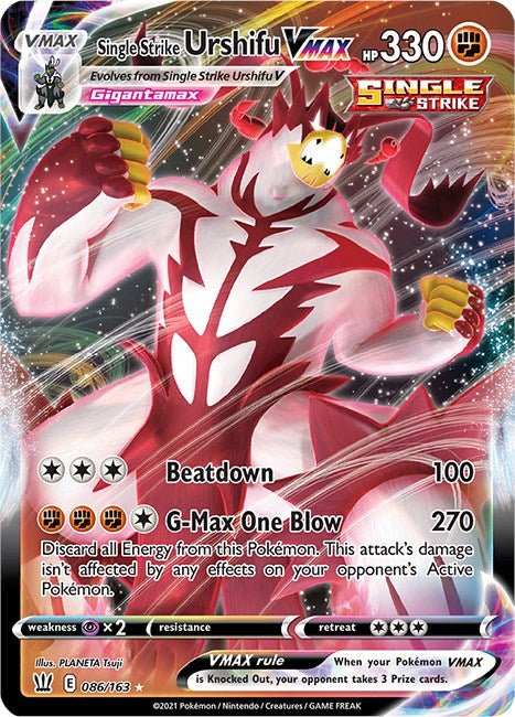Single Strike Urshifu VMAX [SWSH05 - 086/163] - Cartes Sportives Rive Sud