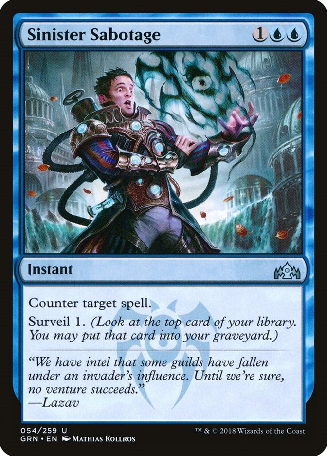 Sinister Sabotage [GRN - 54] - Cartes Sportives Rive Sud