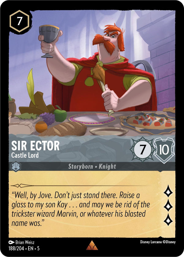 Sir Ector - Castle Lord [5 - 188/204] - Cartes Sportives Rive Sud