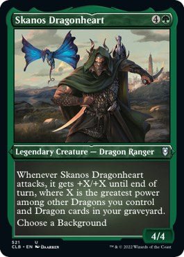 Skanos Dragonheart (Foil Etched) [CLB - 521] - Cartes Sportives Rive Sud
