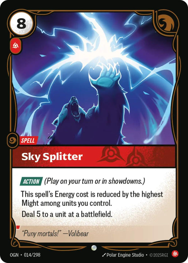 Sky Splitter [OGN - 014/298] - Cartes Sportives Rive Sud