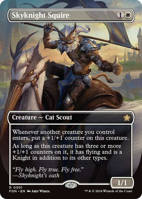 Skyknight Squire (Borderless) [FDN - 301] - Cartes Sportives Rive Sud