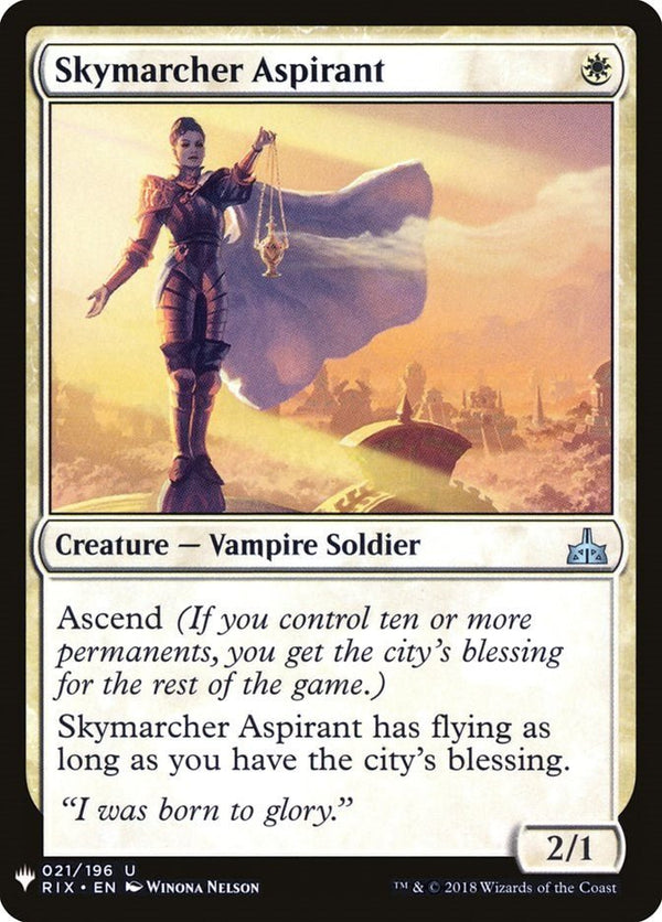 Skymarcher Aspirant [LIST - 21] - Cartes Sportives Rive Sud