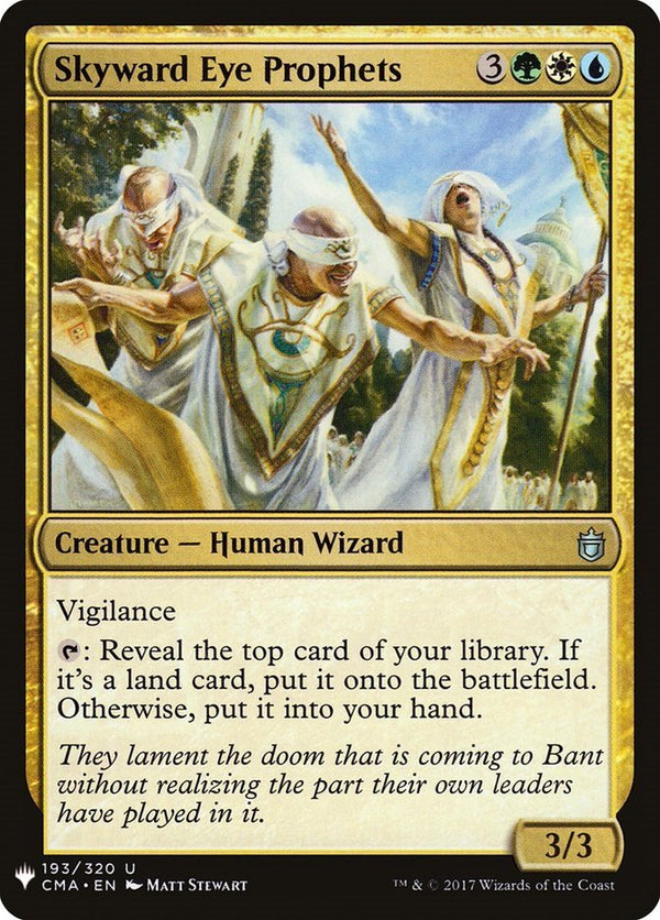 Skyward Eye Prophets [LIST - 193] - Cartes Sportives Rive Sud