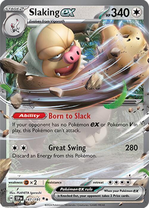 Slaking ex - 147/191 [SV08 - 147/191] - Cartes Sportives Rive Sud