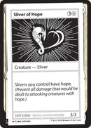 Sliver of Hope [MB2PC - N/A] - Cartes Sportives Rive Sud
