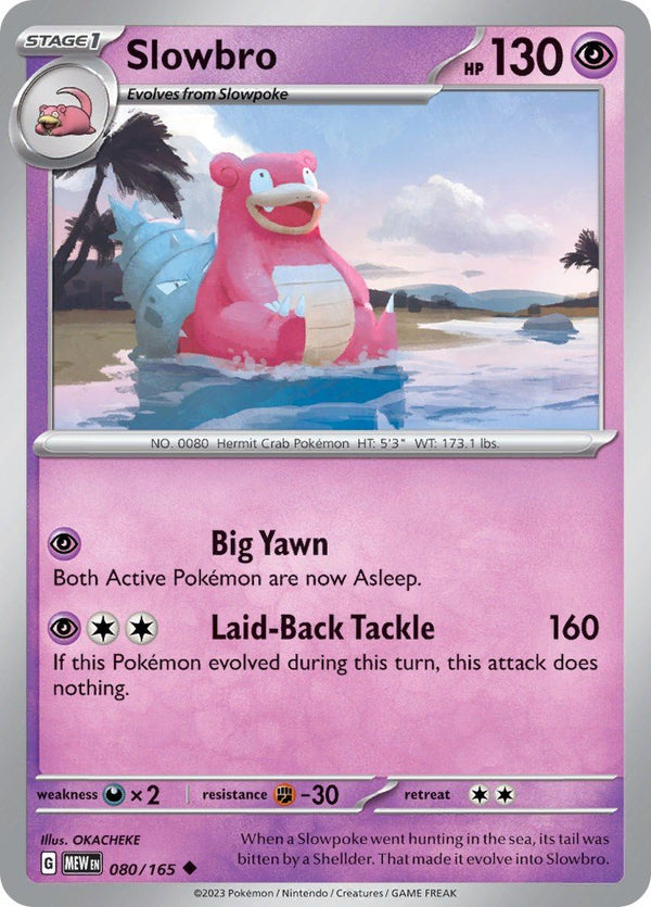 Slowbro [MEW - 080/165] - Cartes Sportives Rive Sud