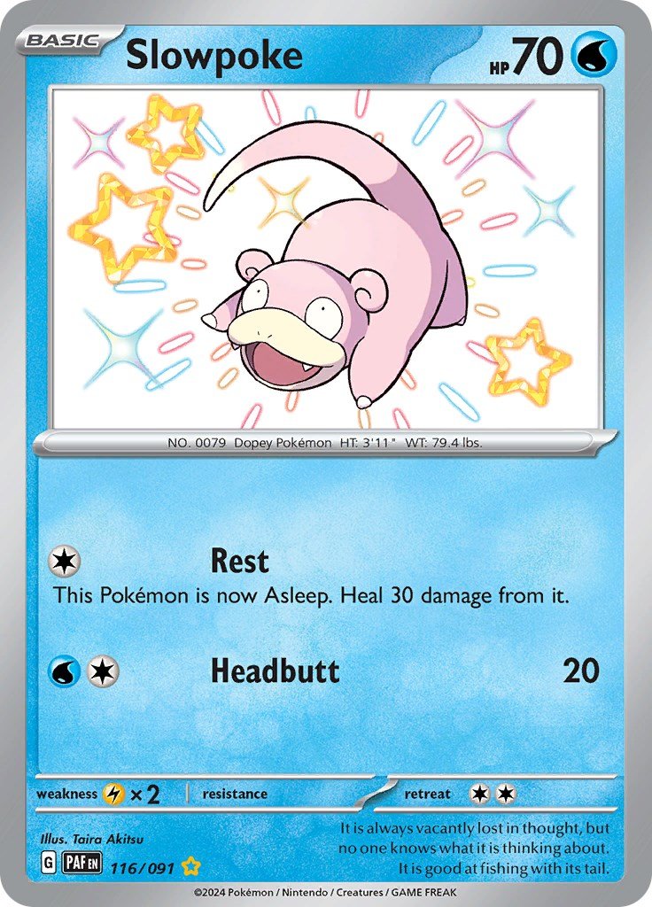 Slowpoke [PAF - 116/091] - Cartes Sportives Rive Sud