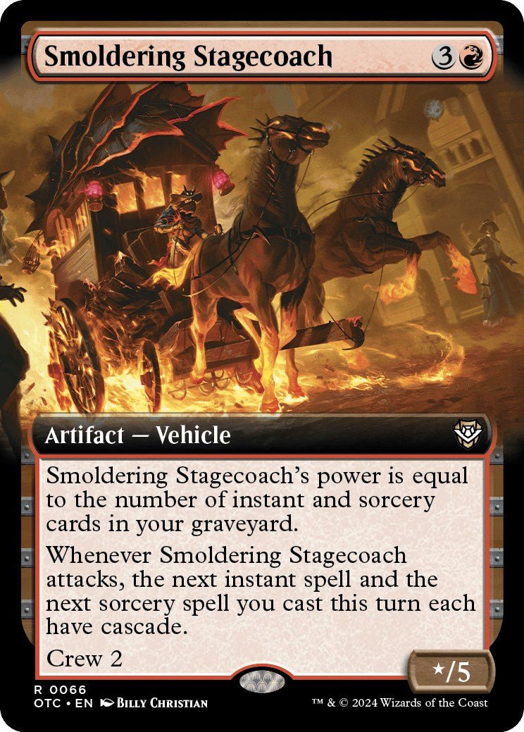 Smoldering Stagecoach (Extended Art) [OTC - 66] - Cartes Sportives Rive Sud