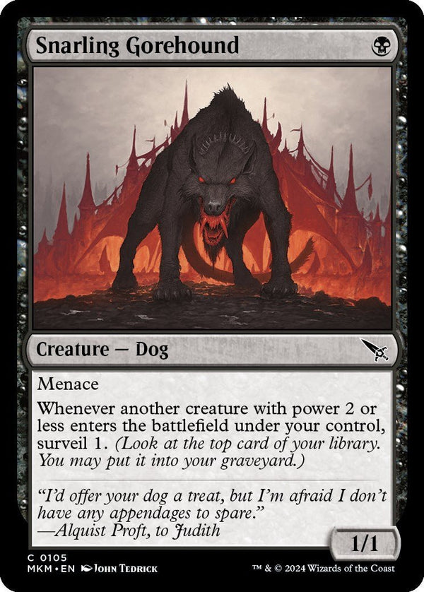 Snarling Gorehound [MKM - 105] - Cartes Sportives Rive Sud
