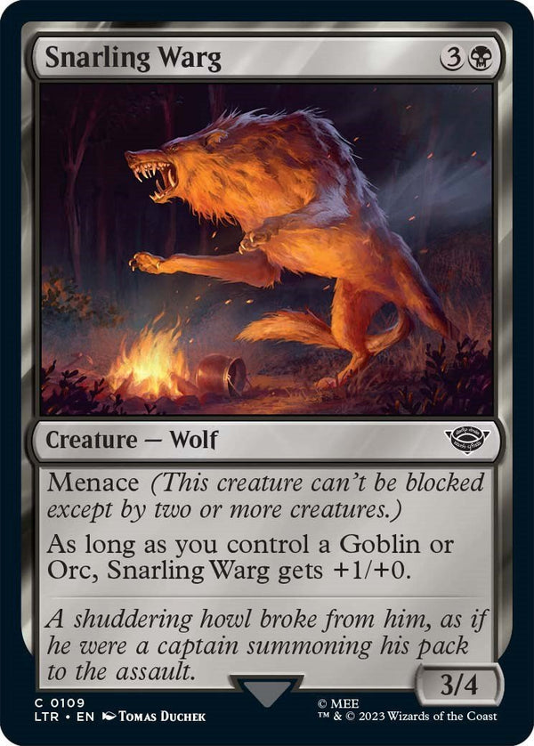 Snarling Warg [LTR - 109] - Cartes Sportives Rive Sud