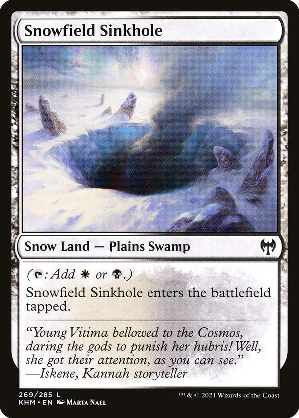 Snowfield Sinkhole [KHM - 269] - Cartes Sportives Rive Sud