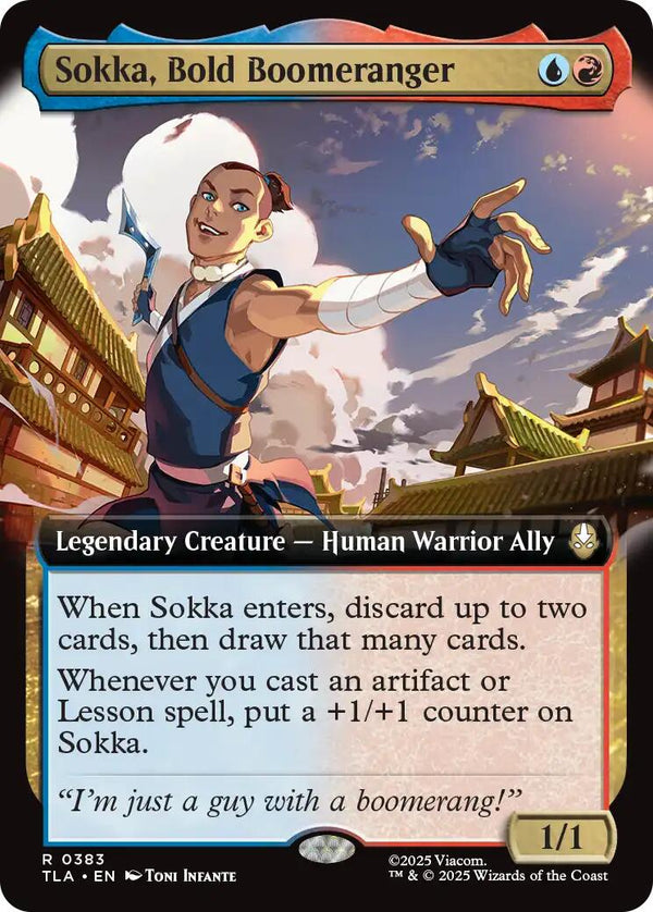 Sokka, Bold Boomeranger (Extended Art) [TLA - 383] - Cartes Sportives Rive Sud