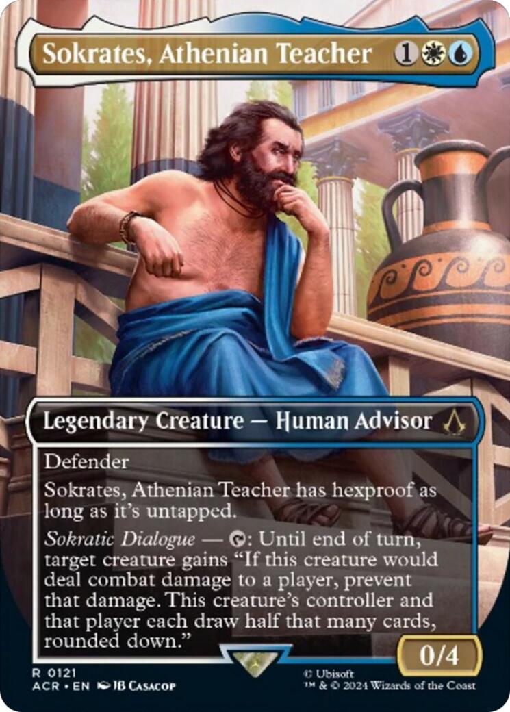 Sokrates, Athenian Teacher (Borderless) [ACR - 121] - Cartes Sportives Rive Sud