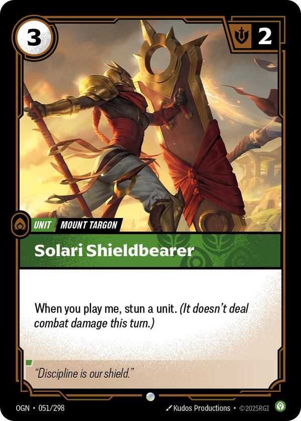 Solari Shieldbearer [OGN - 051/298] - Cartes Sportives Rive Sud