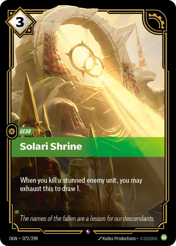 Solari Shrine [OGN - 072/298] - Cartes Sportives Rive Sud