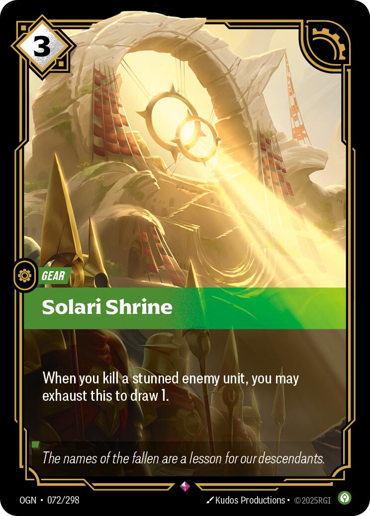 Solari Shrine [OGN - 072/298] - Cartes Sportives Rive Sud