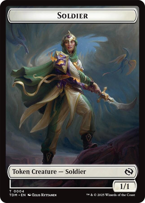 Soldier (0004) // Soldier (0005) Double - Sided Token [TDM - 4 // 5] - Cartes Sportives Rive Sud