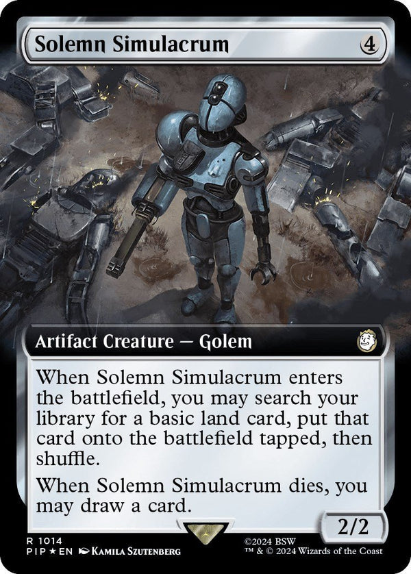 Solemn Simulacrum (Extended Art) (Surge Foil) [PIP - 1014] - Cartes Sportives Rive Sud