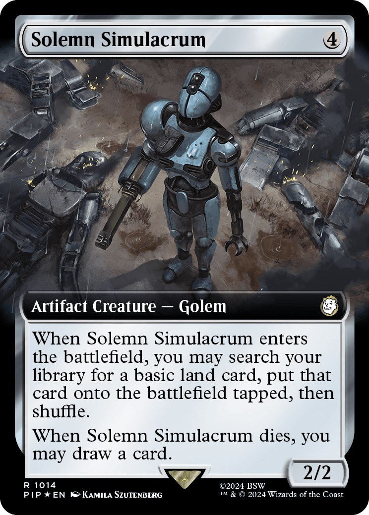 Solemn Simulacrum (Extended Art) (Surge Foil) [PIP - 1014] - Cartes Sportives Rive Sud