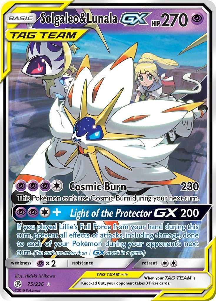 Solgaleo & Lunala GX [SM12 - 75/236] - Cartes Sportives Rive Sud