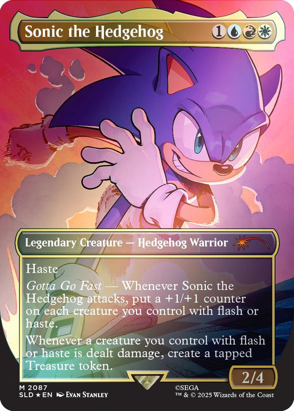 Sonic the Hedgehog (Rainbow Foil) [SLD - 2087] - Cartes Sportives Rive Sud