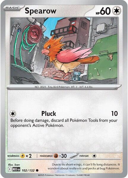 Spearow - 102/132 [MEG - 102/132] - Cartes Sportives Rive Sud
