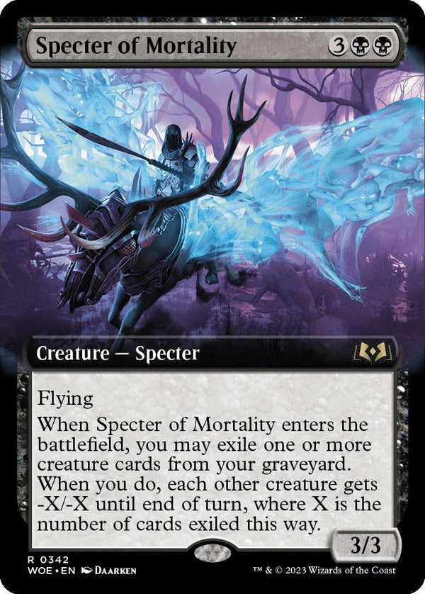 Specter of Mortality (Extended Art) [WOE - 342] - Cartes Sportives Rive Sud