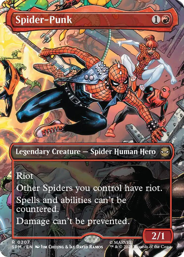 Spider - Punk (0207) (Borderless) [SPM - 207] - Cartes Sportives Rive Sud