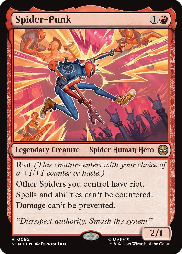 Spider - Punk [SPM - 92] - Cartes Sportives Rive Sud